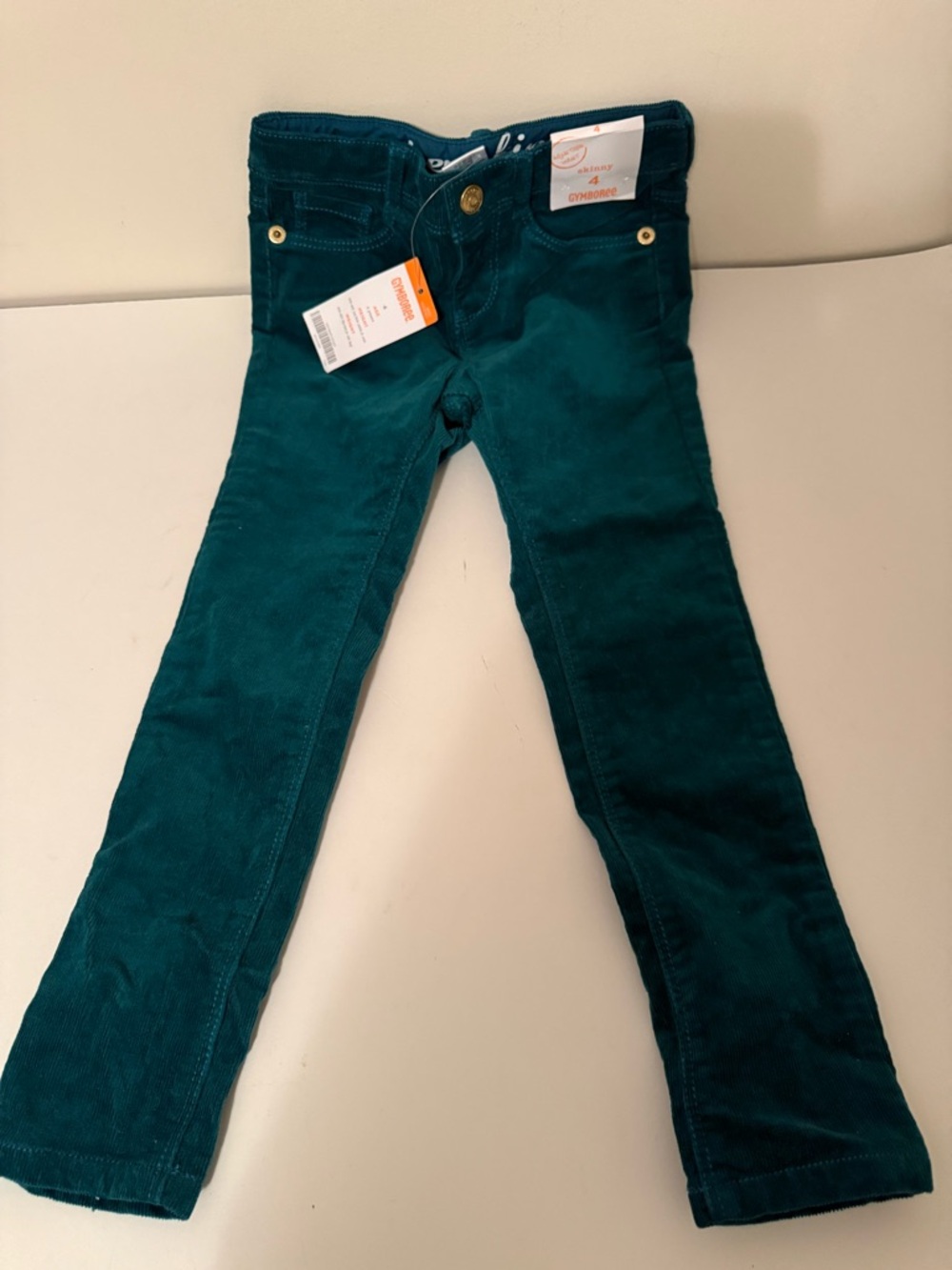 Gymboree Teal Green Corduroy Slim Pants